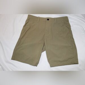 Kenneth Cole Golf Shorts Lightweight Wicking Nylon Stretch UPF 50+ Dark Stone